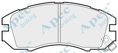 APEC BRAKING pad739 -  Комплект тормозных колодок, дисковый тормоз